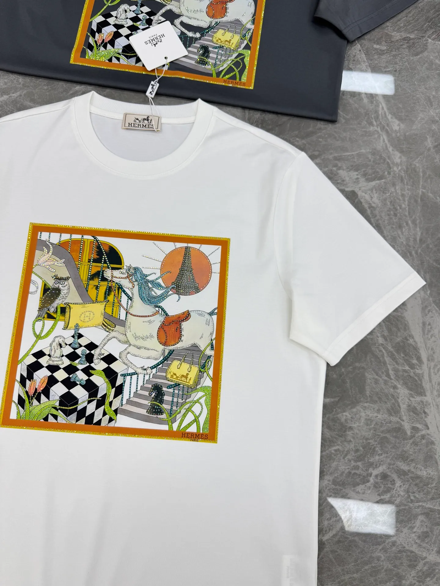 ⚜️Hermes 26s New Arrival T ， Quality . Breathable， ！ ， 、 、 ， 🎨 . . . Versatile， 。 Brother ， Breathable， ！ ：Black.Gray.White.Sizes：M-3XL ！（S 4XL ）175/145 XL